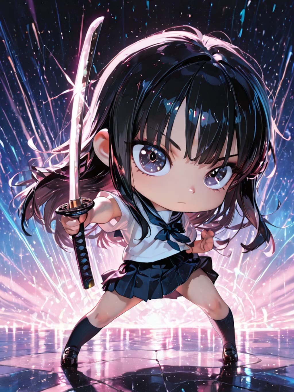 ちびセーラー服サムライ