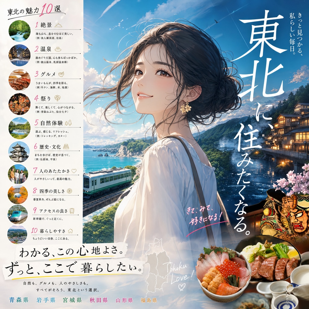 東北ポスター | の人気AIイラスト・グラビア