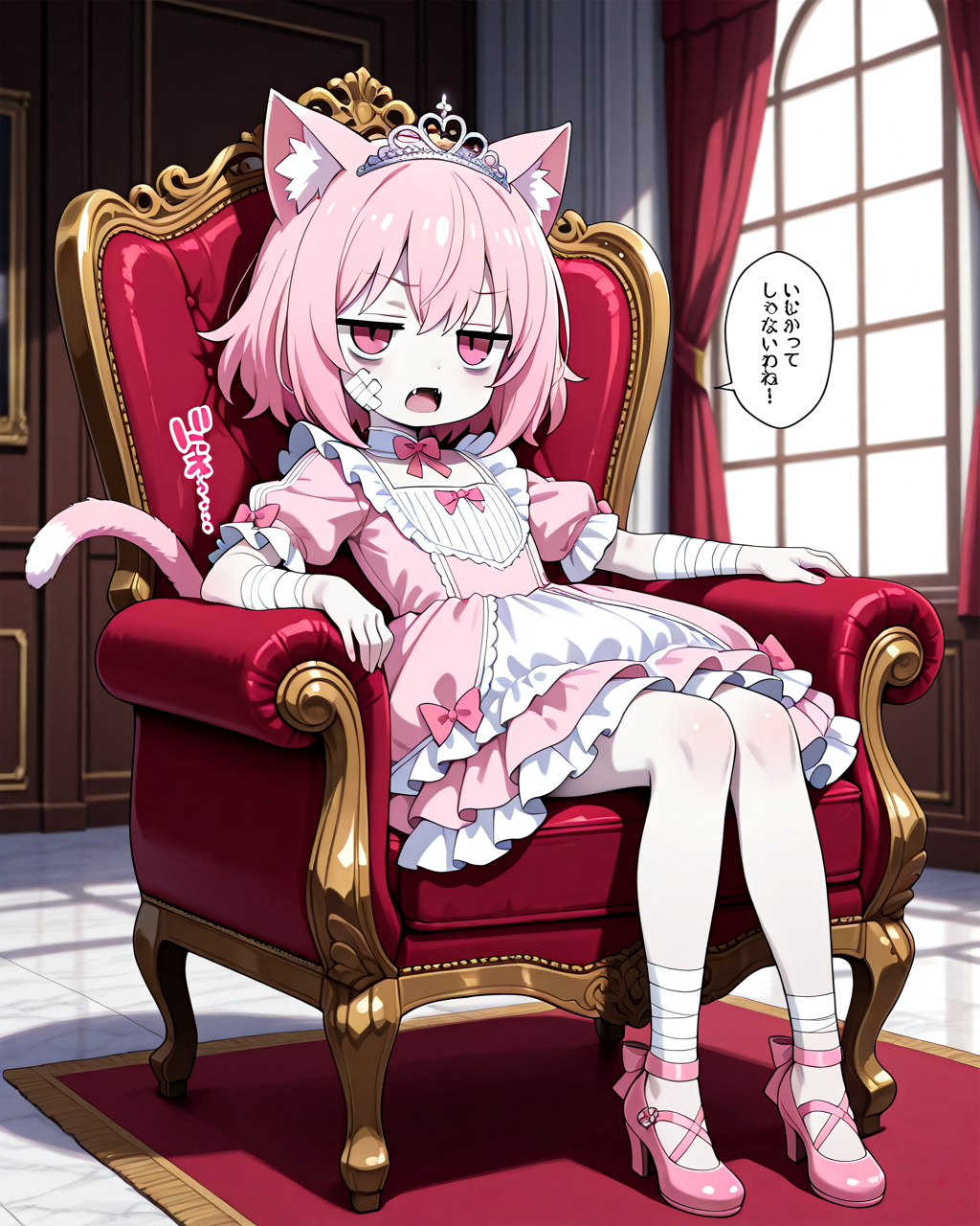 具合の悪そうなプリンセス・・・って、ねこちゃん何やってんのっ！？