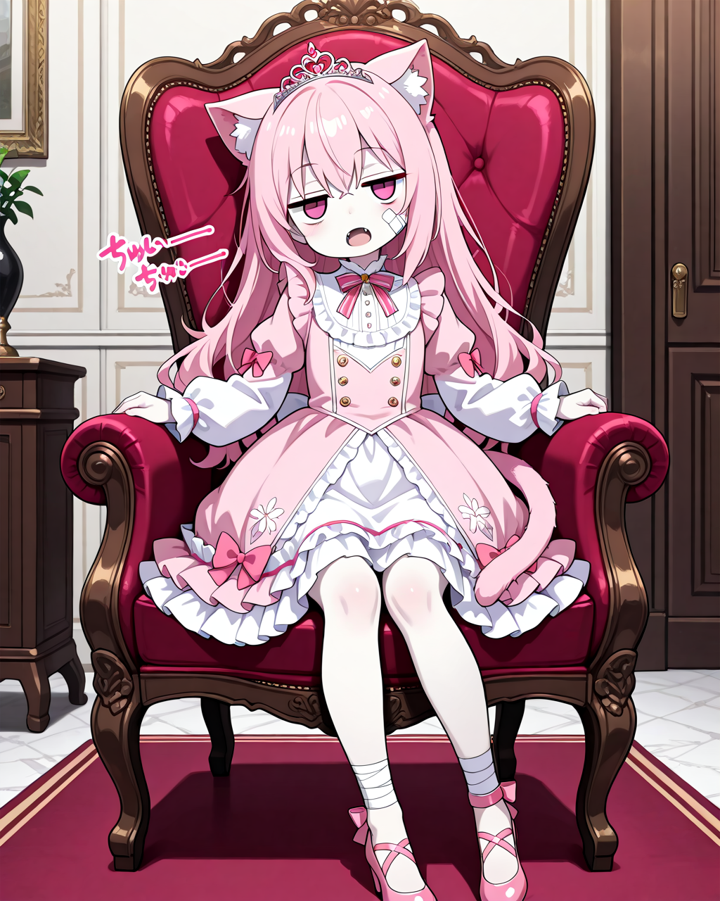 具合の悪そうなプリンセス・・・って、ねこちゃん何やってんのっ！？