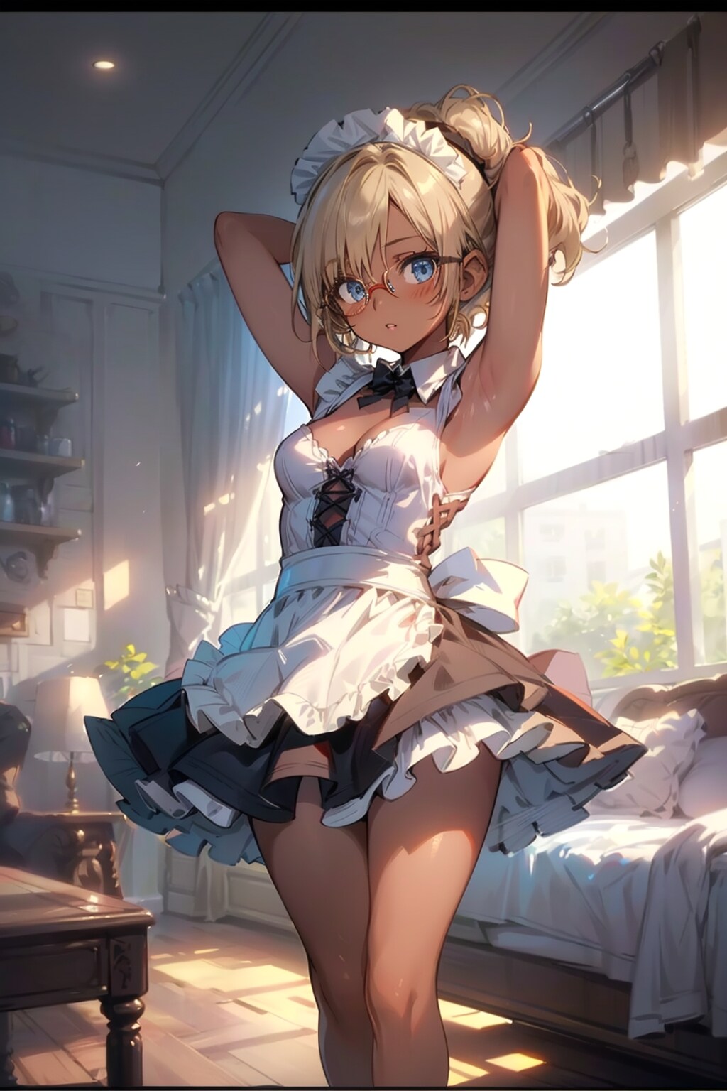 メイドの眼鏡っ娘