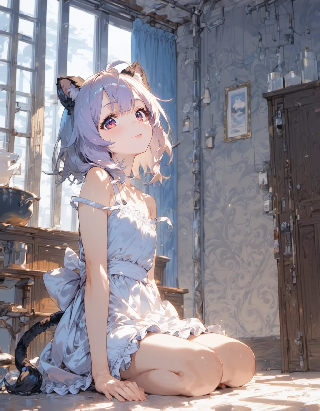 Sunlight in the Cat’s Room | の人気AIイラスト・グラビア