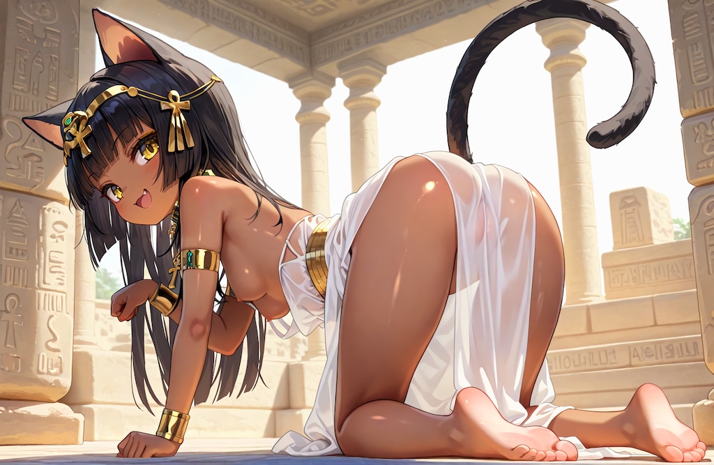 褐色埃及猫耳