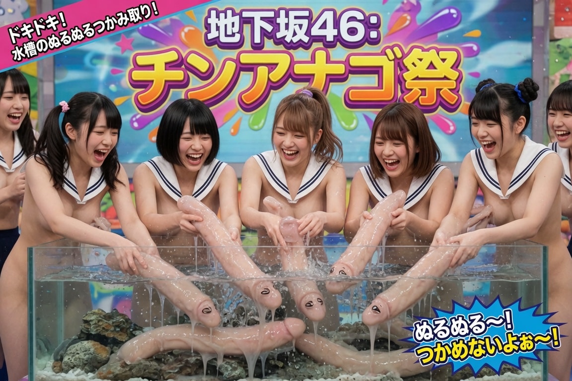 地下坂46バラエティ「チンアナゴつかみ取り祭り」