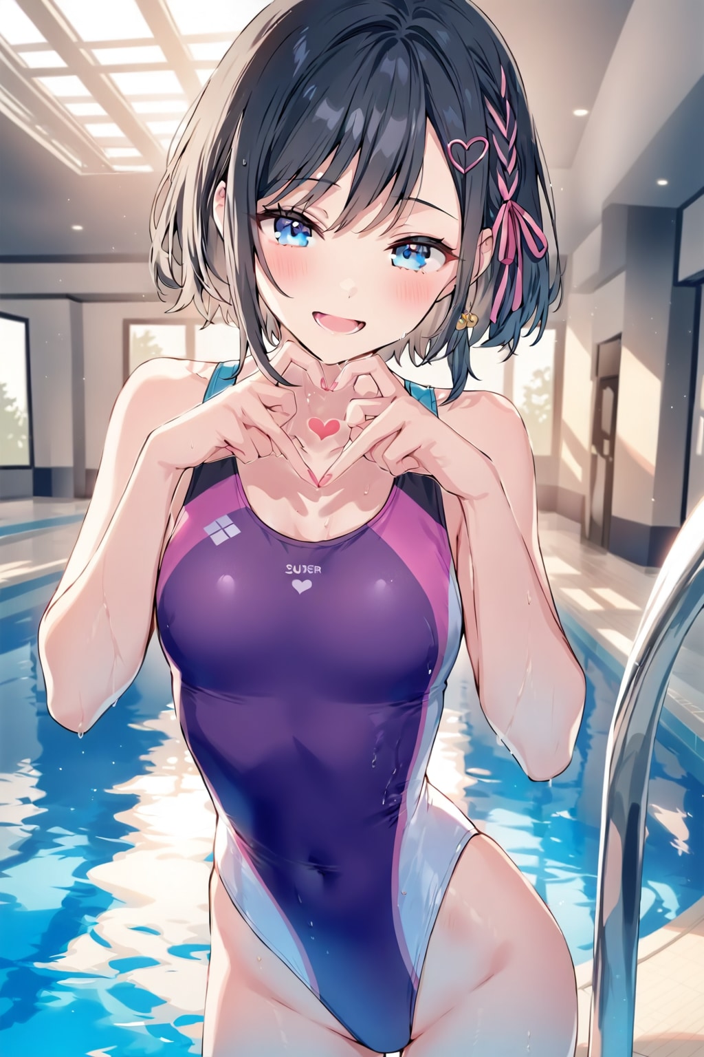 手にハート❤