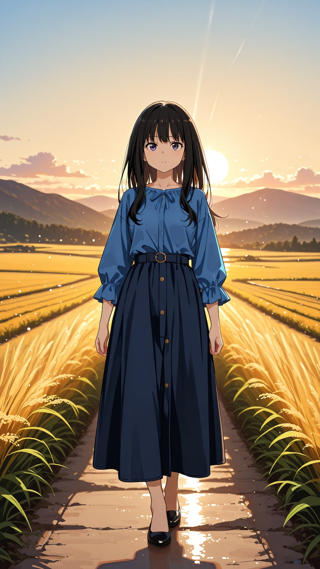 棚田の眺め