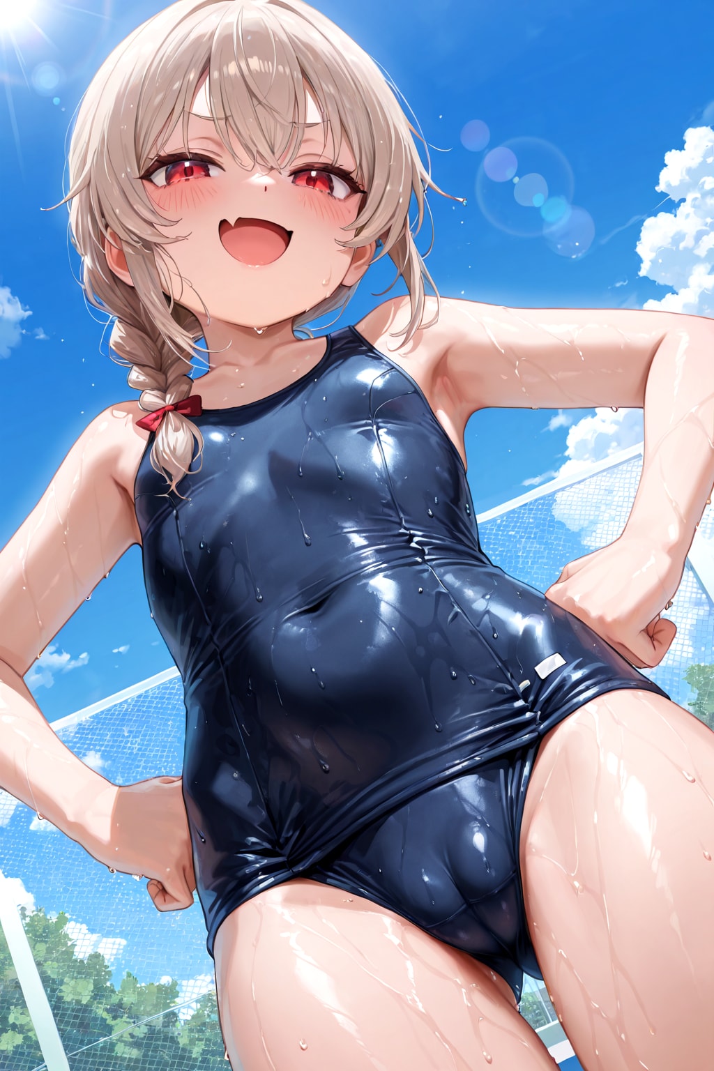 こら、学校指定の水着を改造するんじゃない！