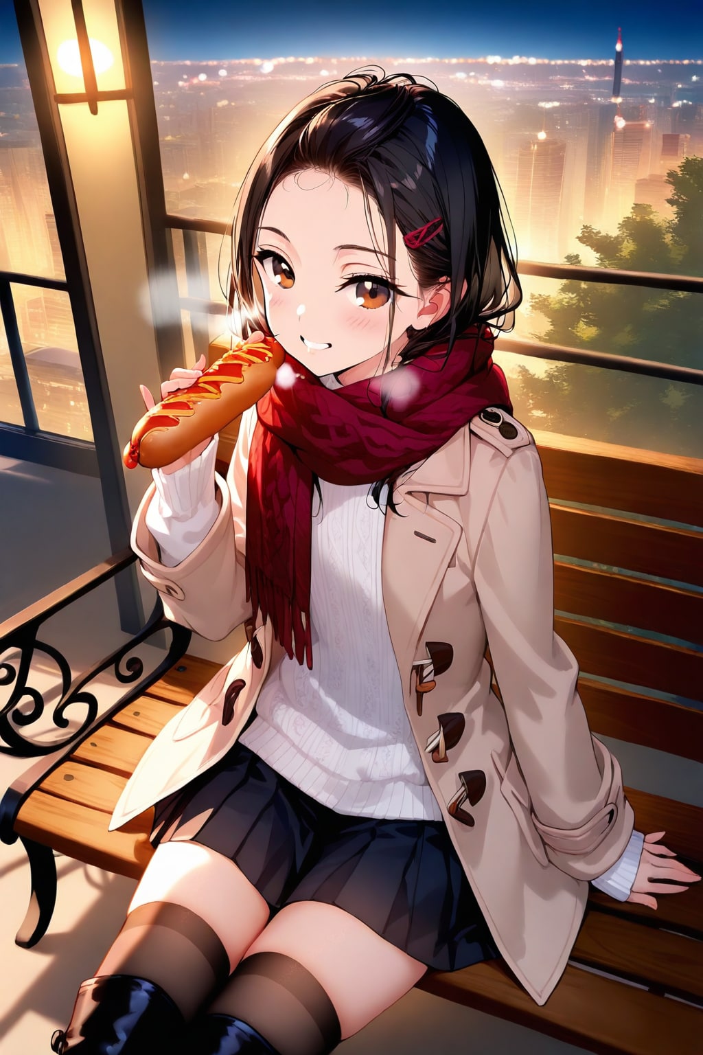 食べ歩き〜黒髪ちゃん