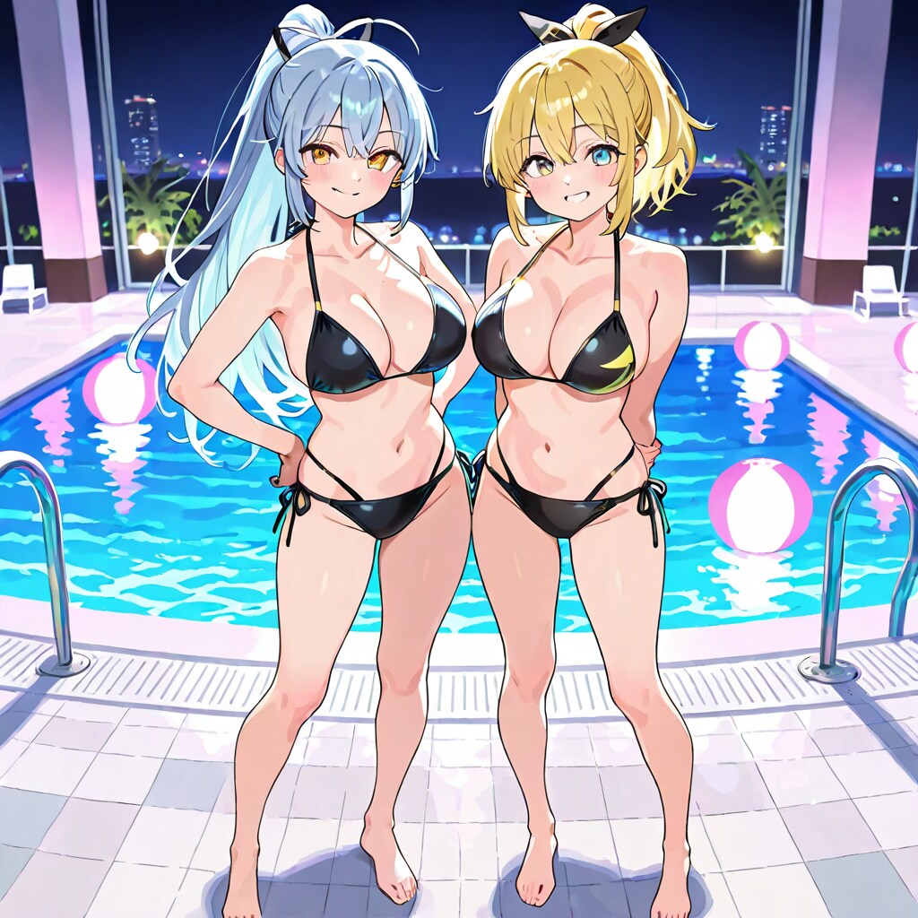 新作の水着だぞ。あんたこういうの好きだろ。黒ってセクシーじゃないか？