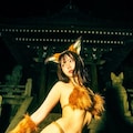 ふんどしのキツネコスプレ 2枚目