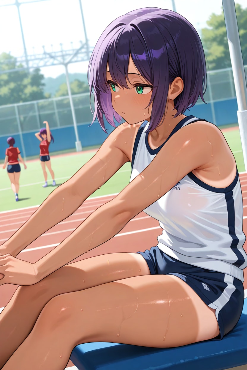 練習風景日焼けっ子