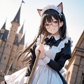猫耳メイドは掃除中 2枚目
