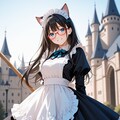 猫耳メイドは掃除中 3枚目
