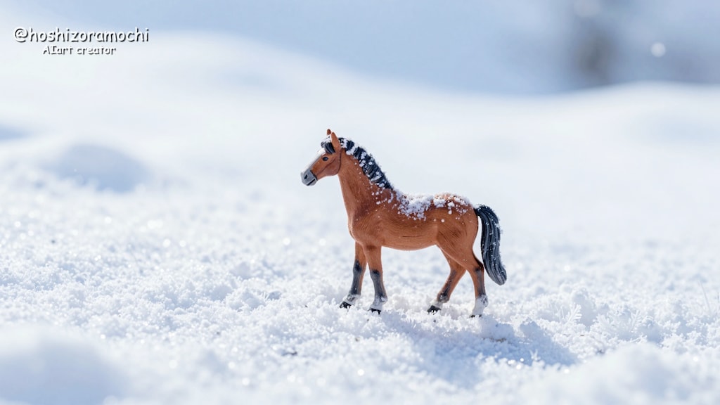 雪のミニチュア世界