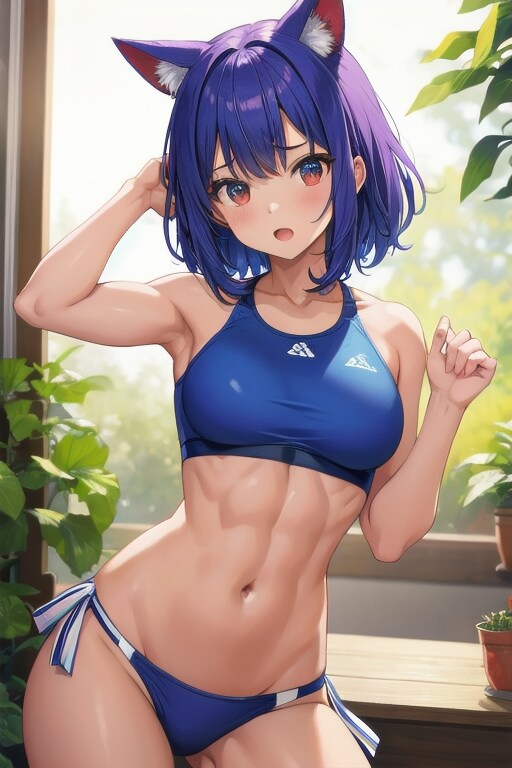 腹筋女子