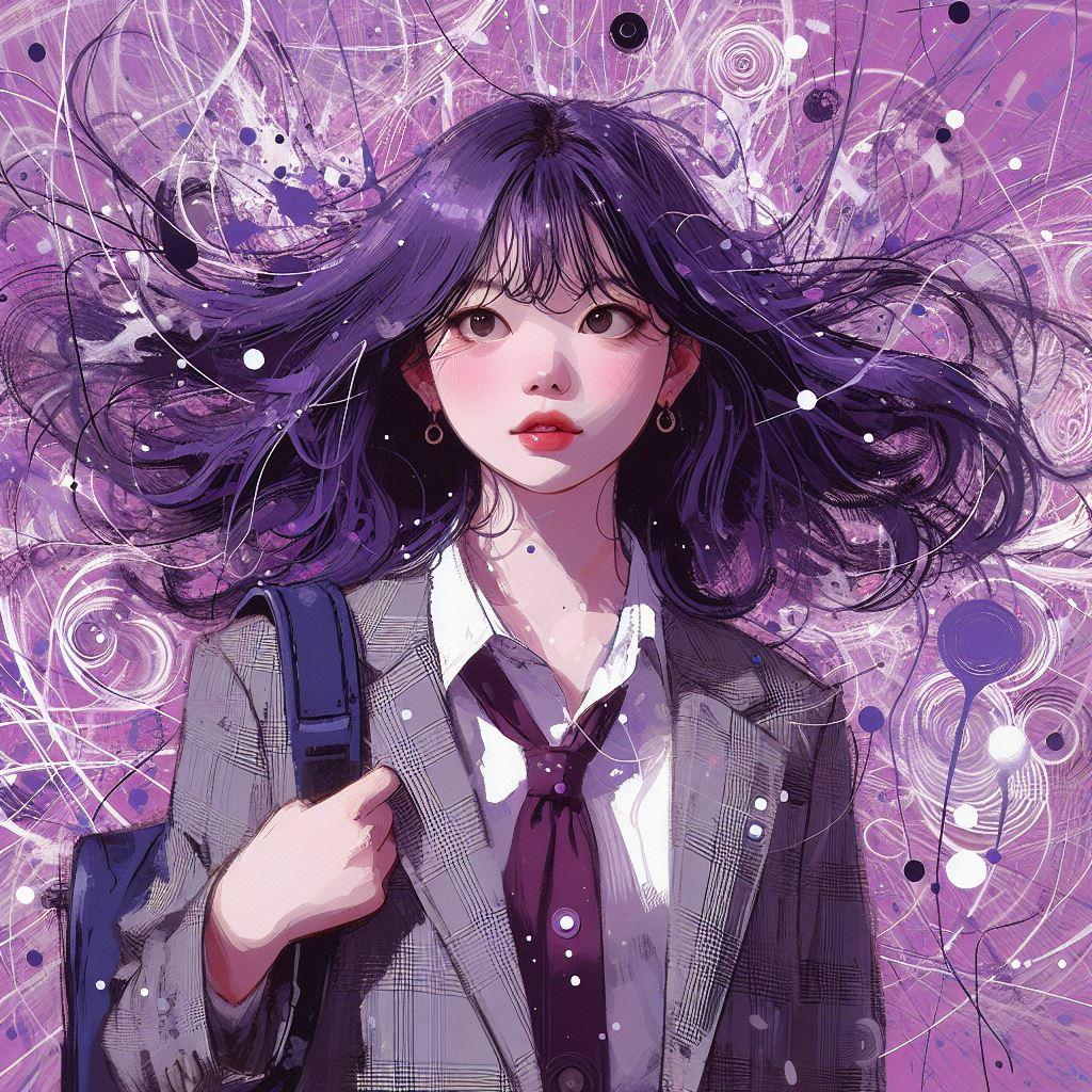 紫の少女