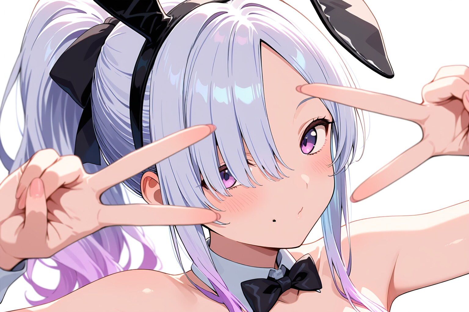 メカクレ薄紫髪ちゃん28
