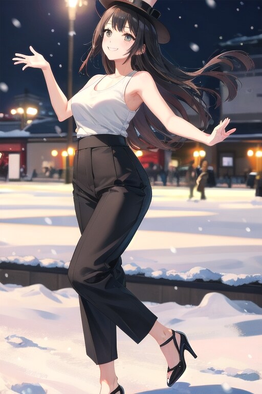 かっこかわいいダンサー白鳥英美梨　さっぽろ雪まつりで、ダンス！