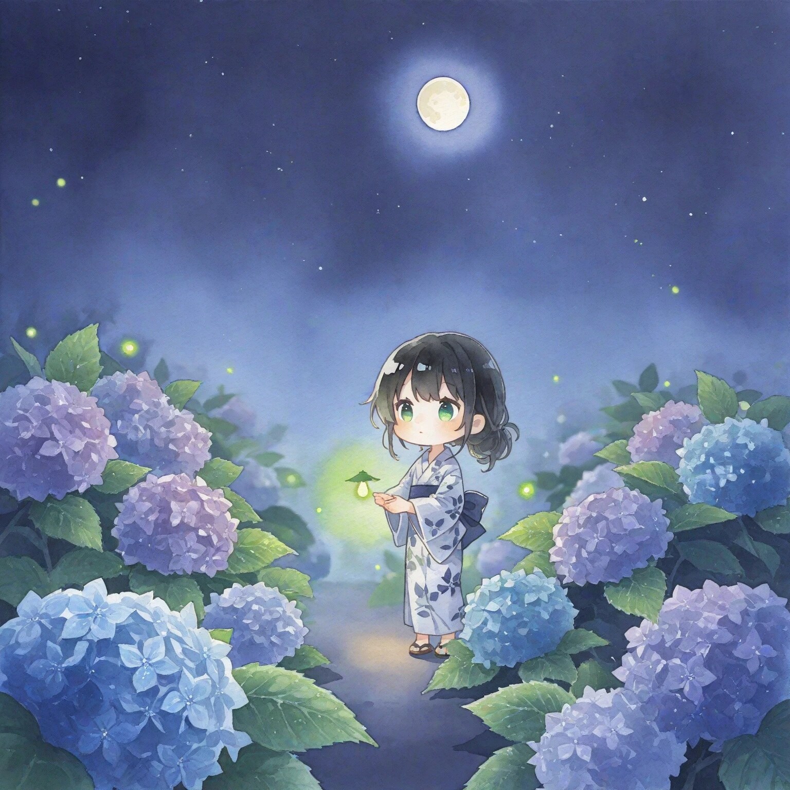蛍月夜
