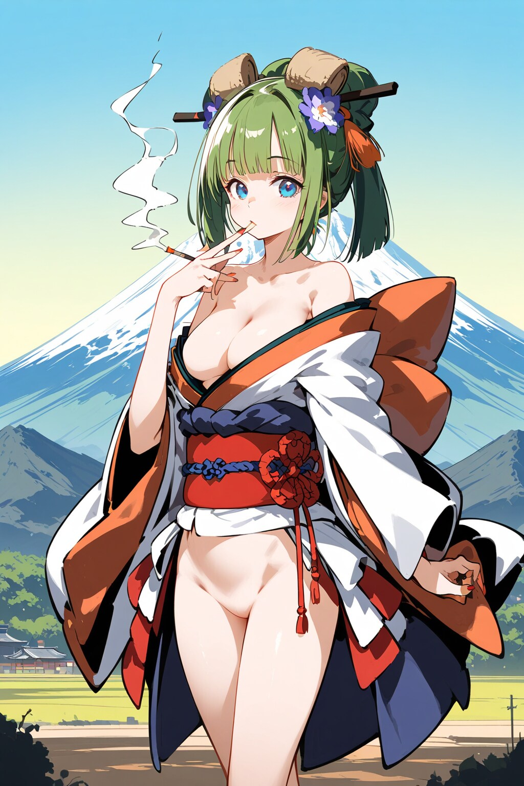 色っぽい芸者ガール