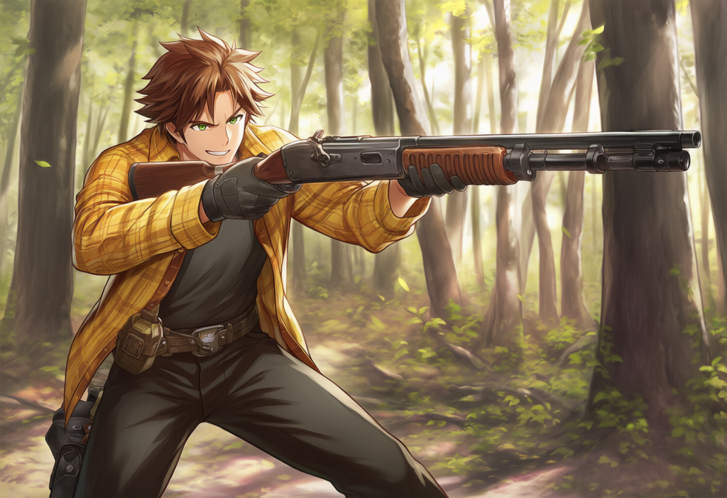 若猟師風　過去絵リメイク