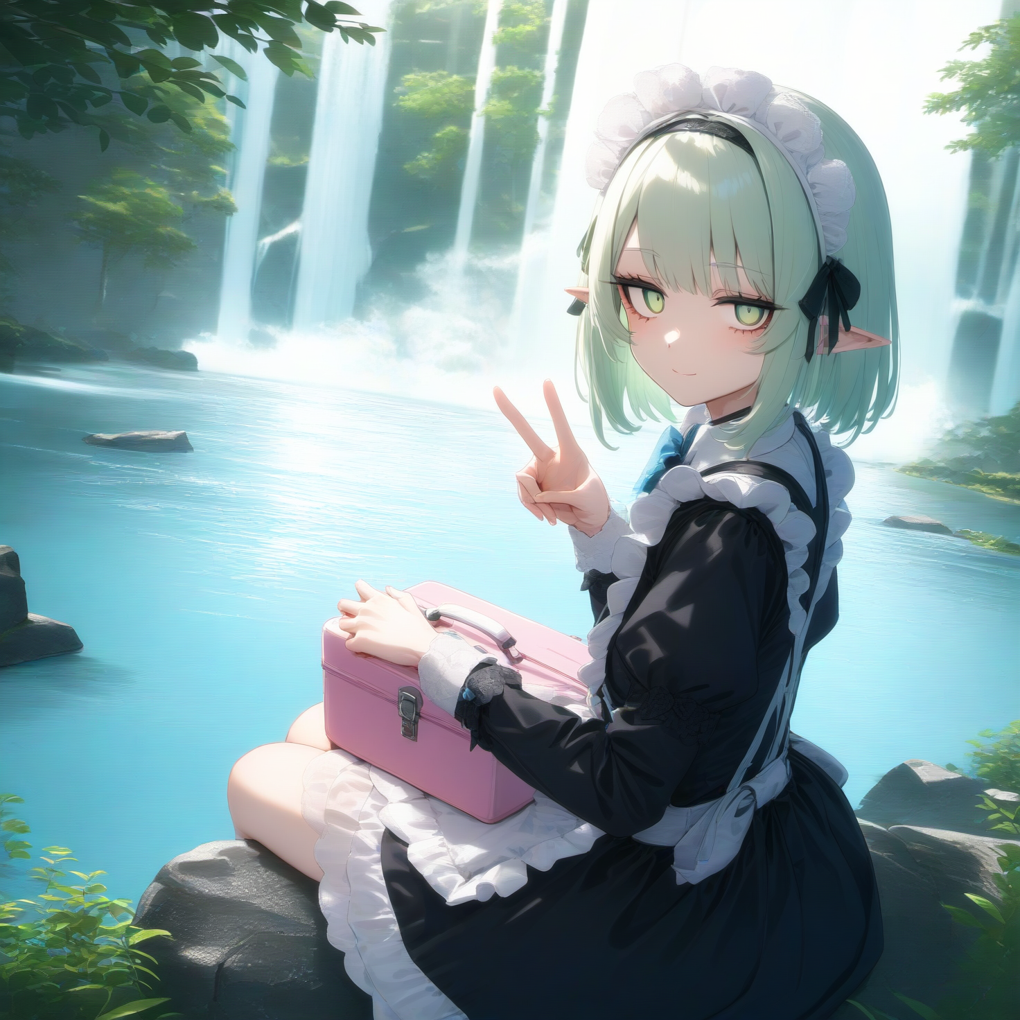 避暑地のメイドさん