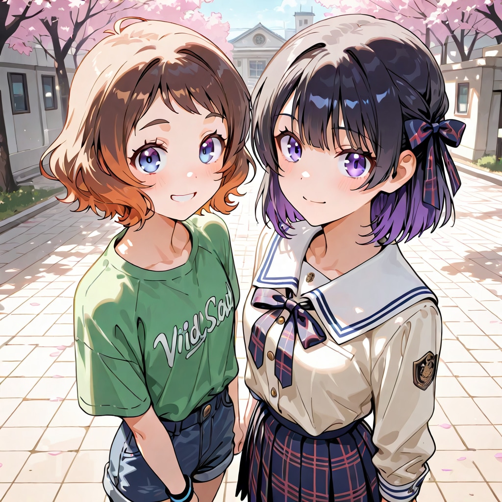 レオナと紫陽のぷいぐるみ