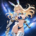 銀河を翔けるビキニアーマーうさぎ剣士さん 2枚目