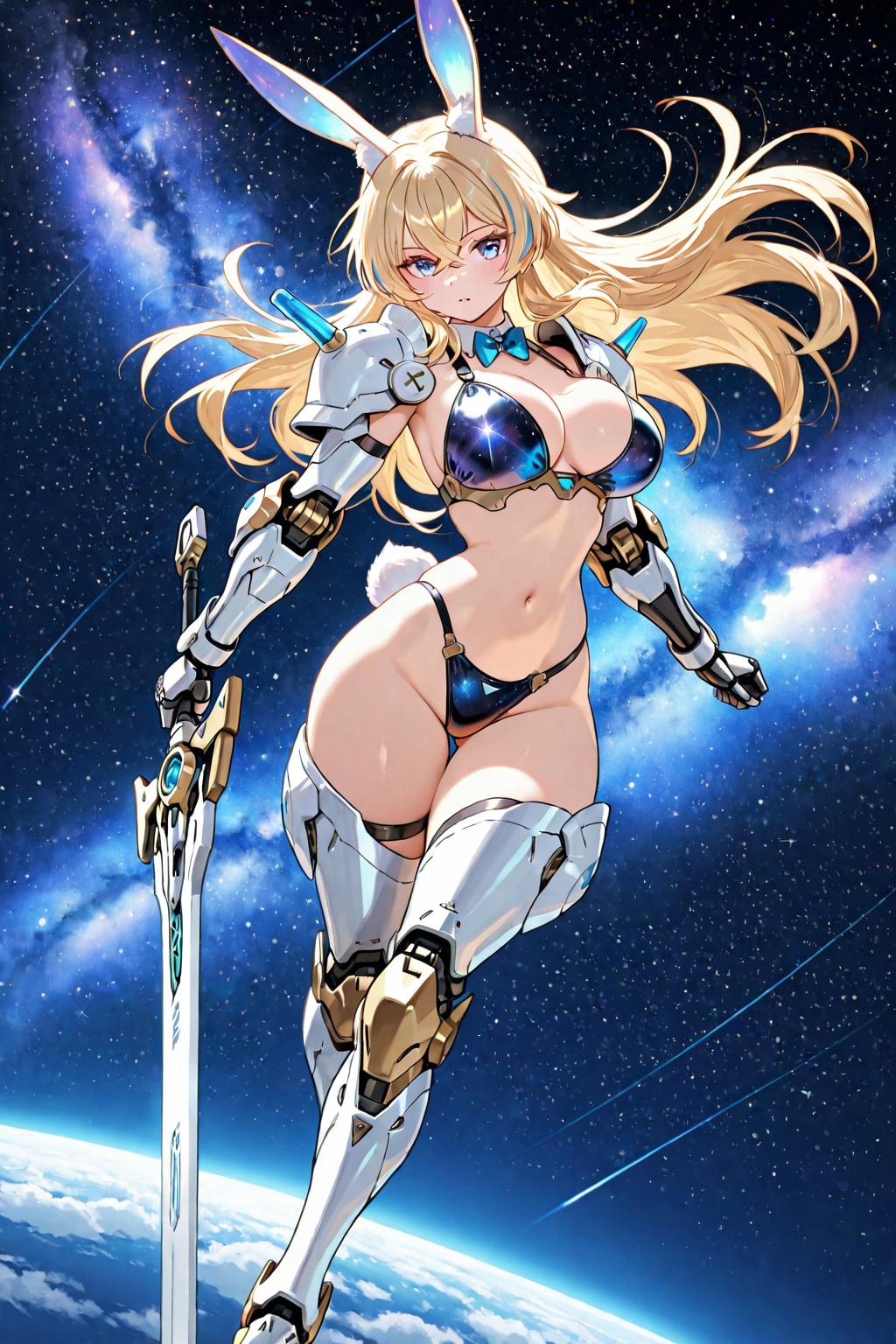 銀河を翔けるビキニアーマーうさぎ剣士さん