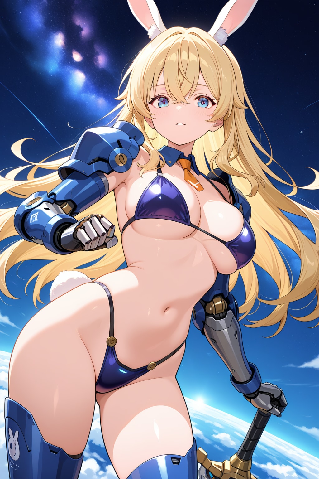 銀河を翔けるビキニアーマーうさぎ剣士さん