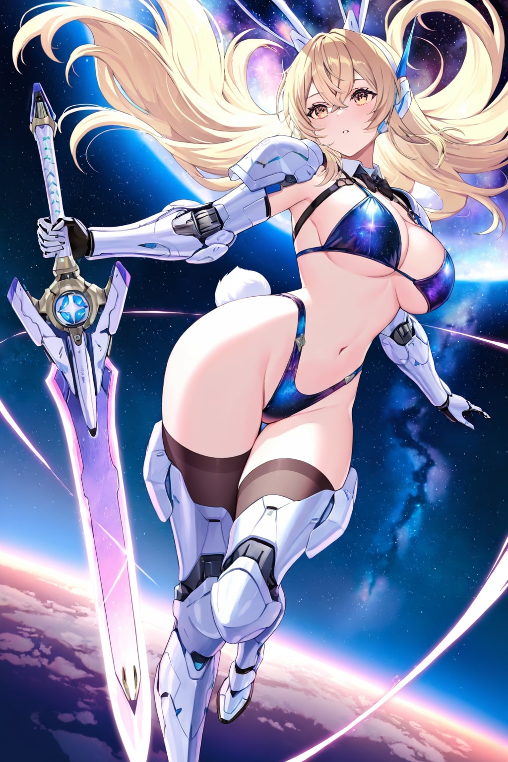 銀河を翔けるビキニアーマーうさぎ剣士さん