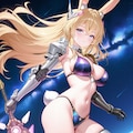 銀河を翔けるビキニアーマーうさぎ剣士さん 6枚目