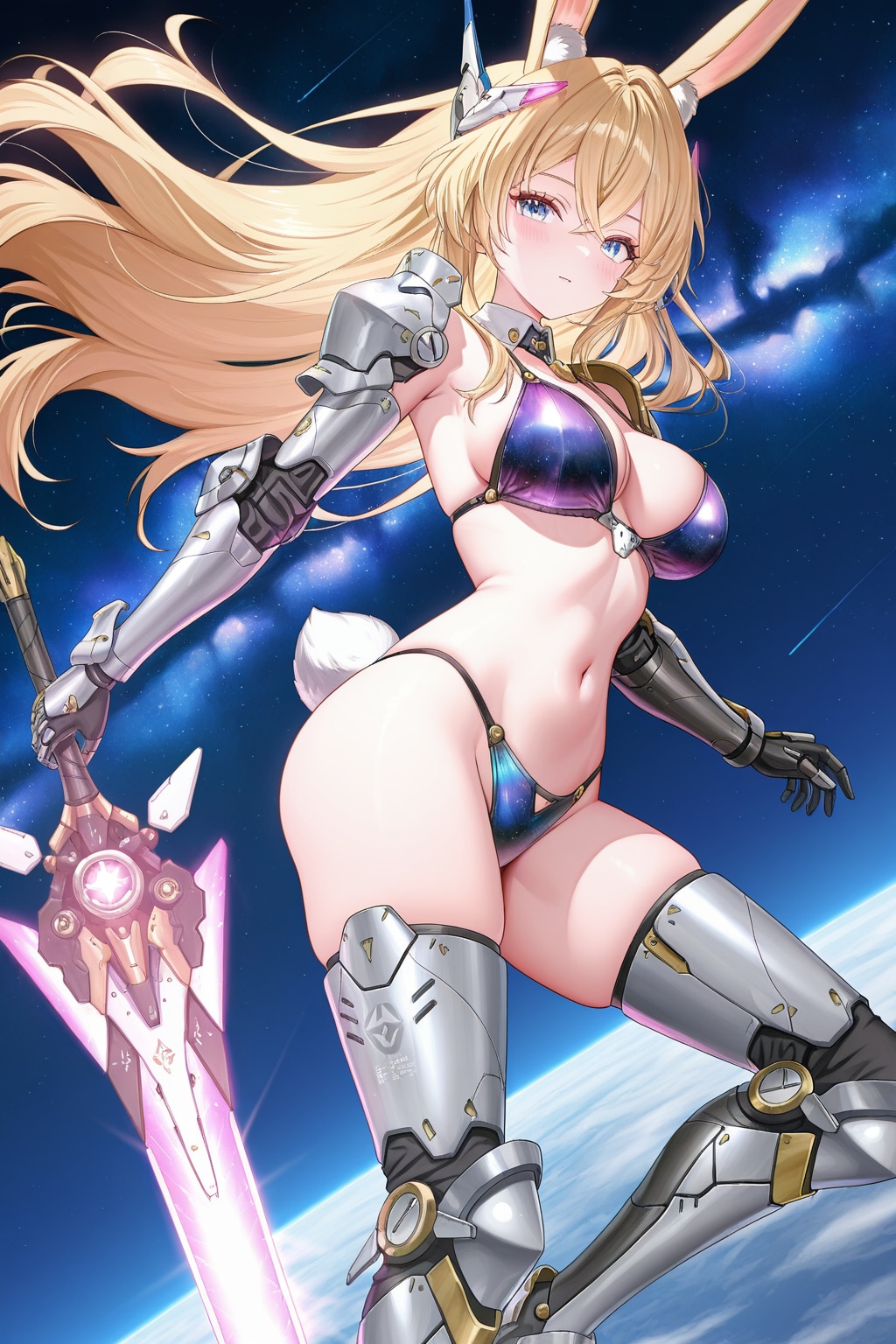 銀河を翔けるビキニアーマーうさぎ剣士さん