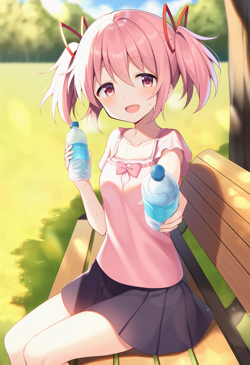 スポーツドリンクを差し入れするまどか | の人気AIイラスト・グラビア