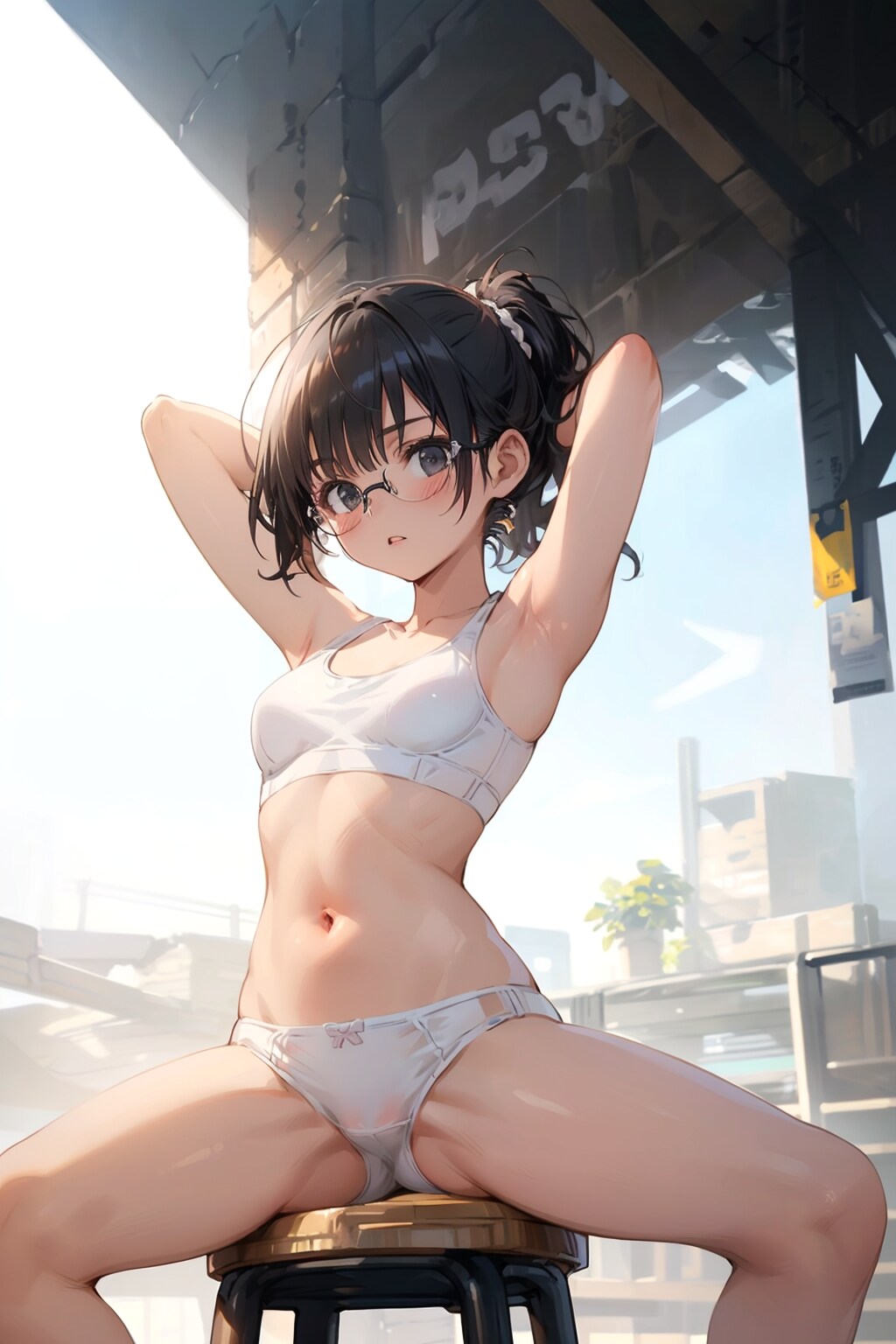 スポブラの眼鏡っ娘