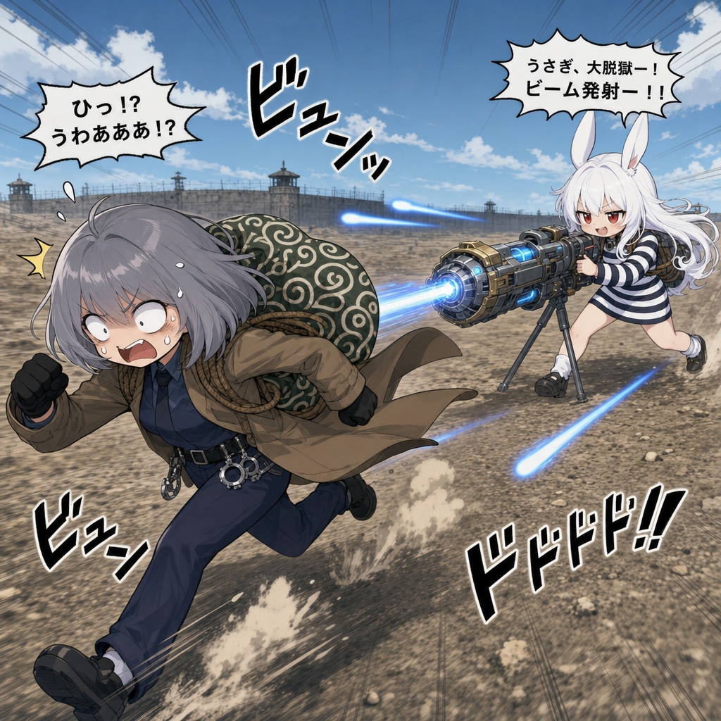 何故かうさぎちゃんに攻撃されるセラちゃん・・・・。 | の人気AIイラスト・グラビア