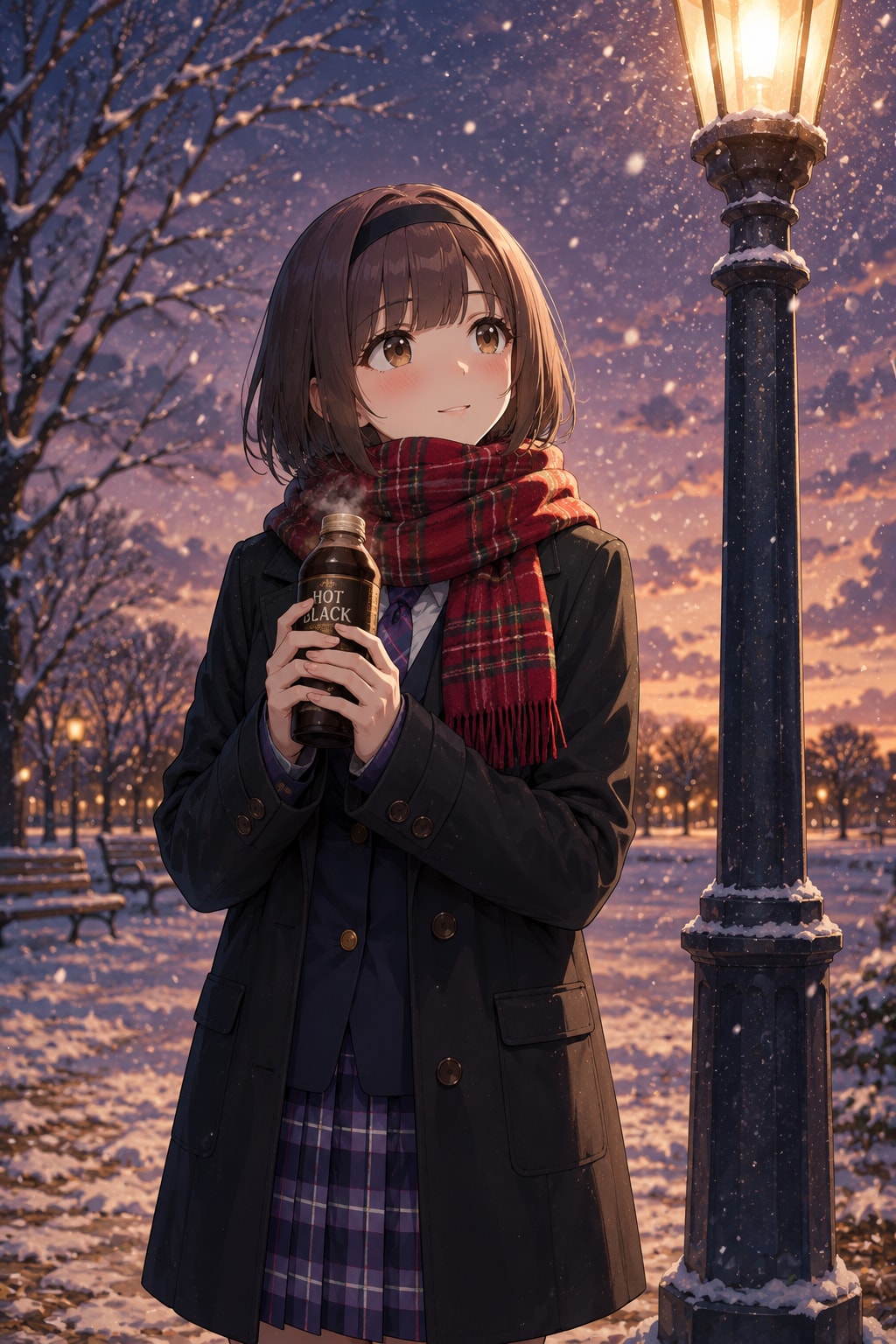 降ってきたね。愛央ちゃんと粉雪