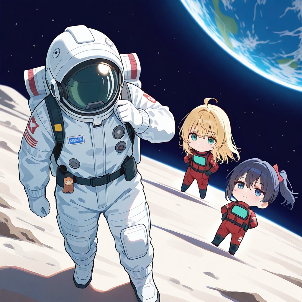 月面でちびっ子に道聞かれた・・・