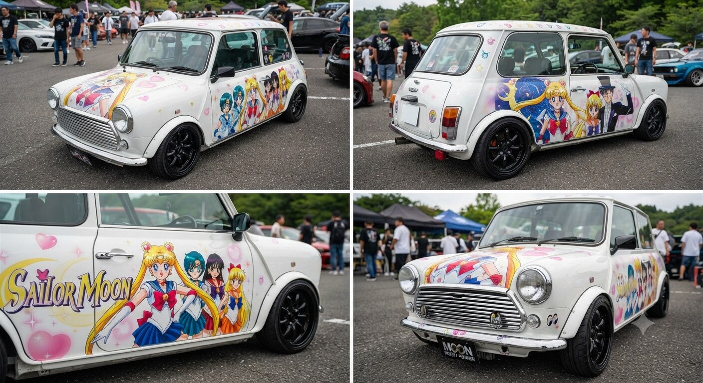 セーラームーン痛車ミニクーパー | の人気AIイラスト・グラビア