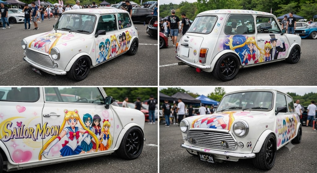 セーラームーン痛車ミニクーパー