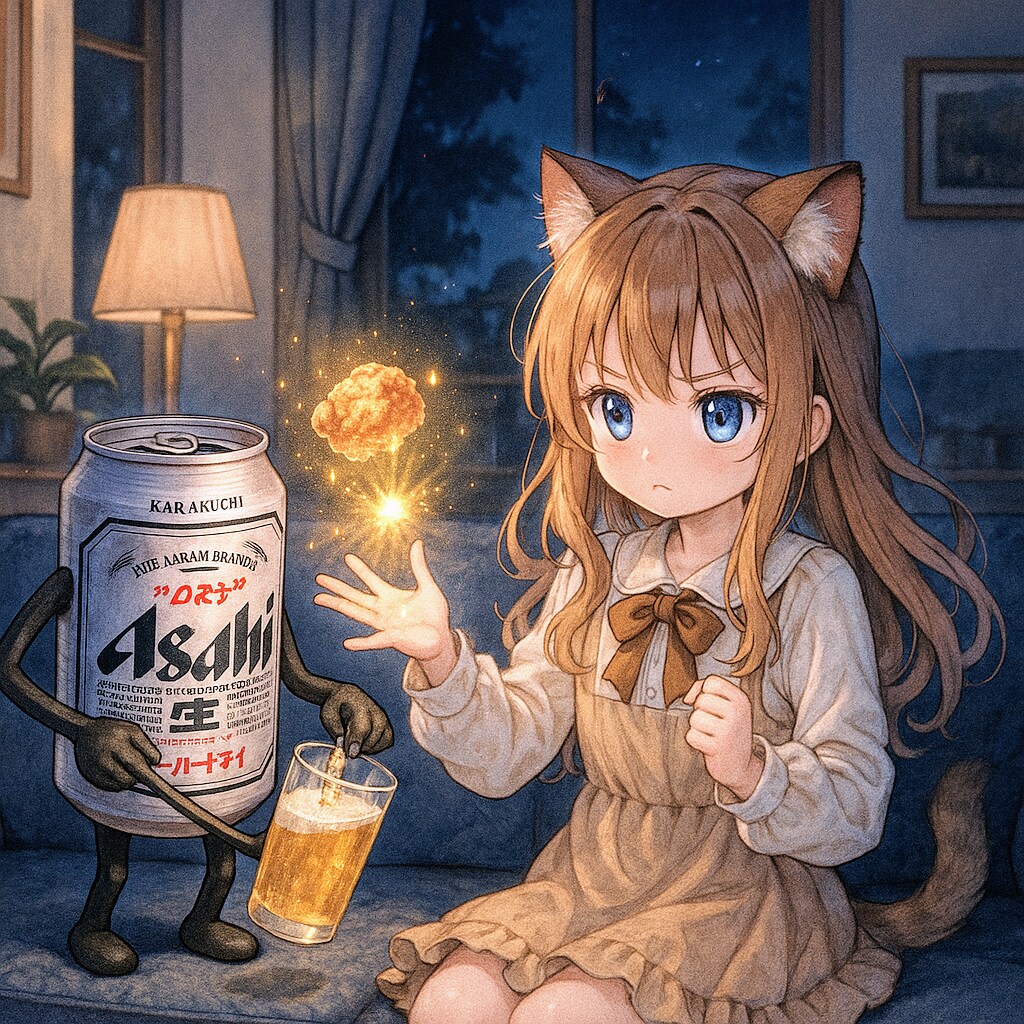 手から唐揚げを出せる超能力者の小さな女の子