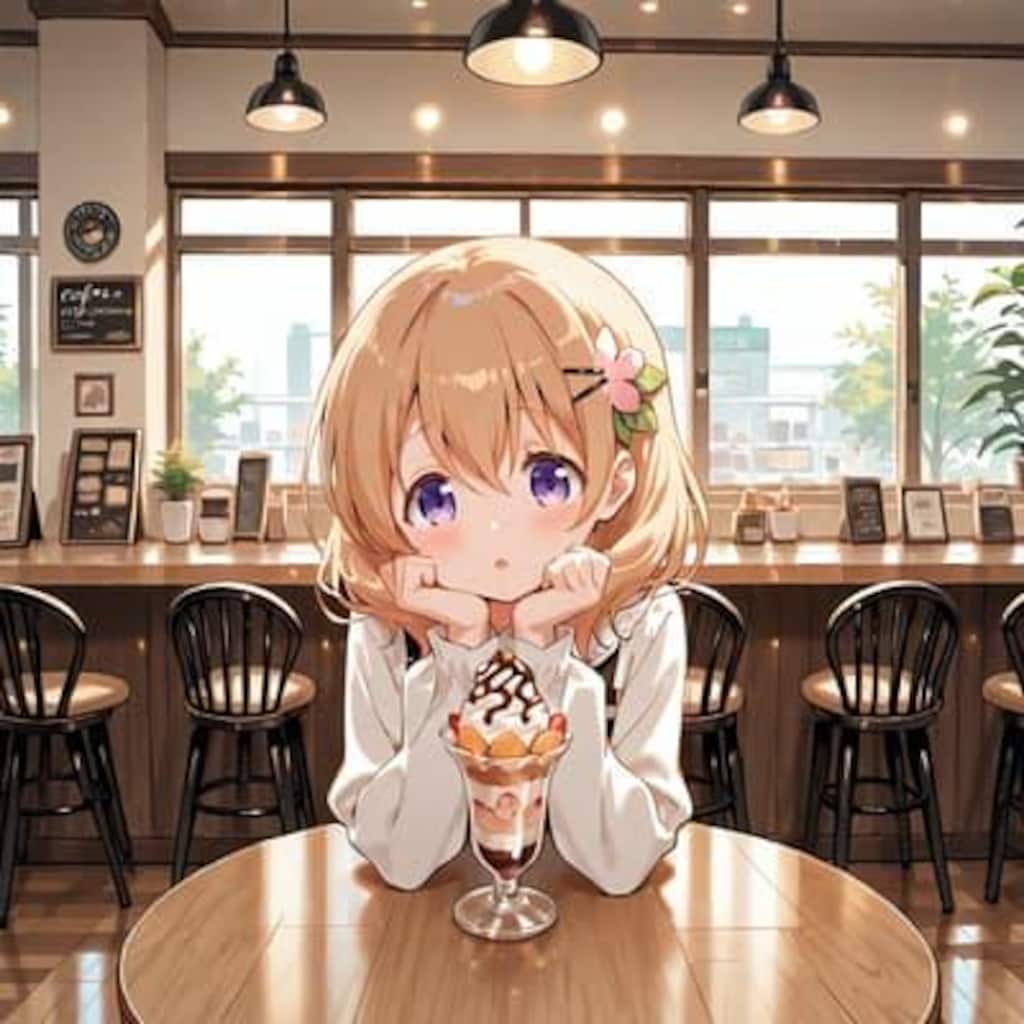 コーヒー飲みすぎよ。あとパフェも。