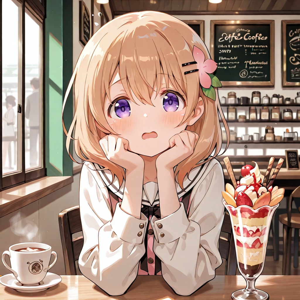 コーヒー飲みすぎよ。あとパフェも。