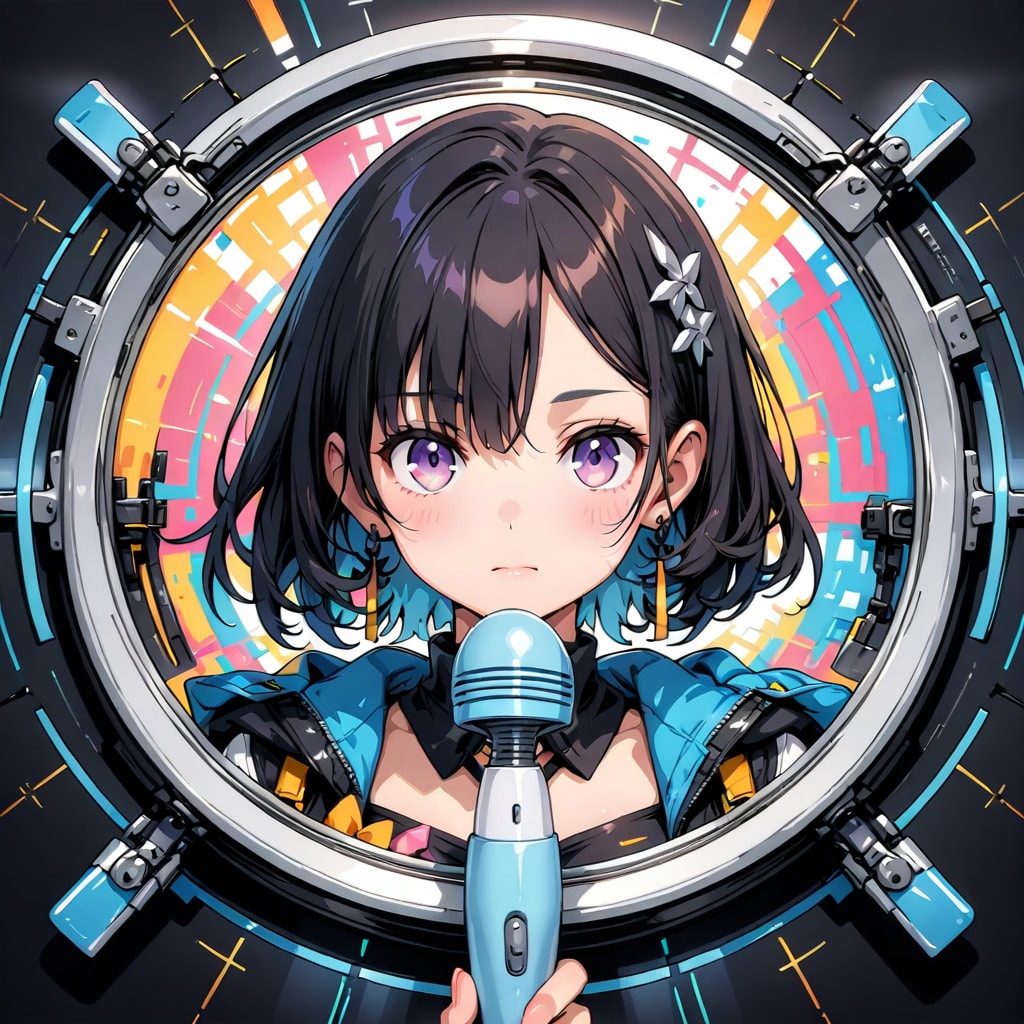 電マをマイクにして歌うアイドル