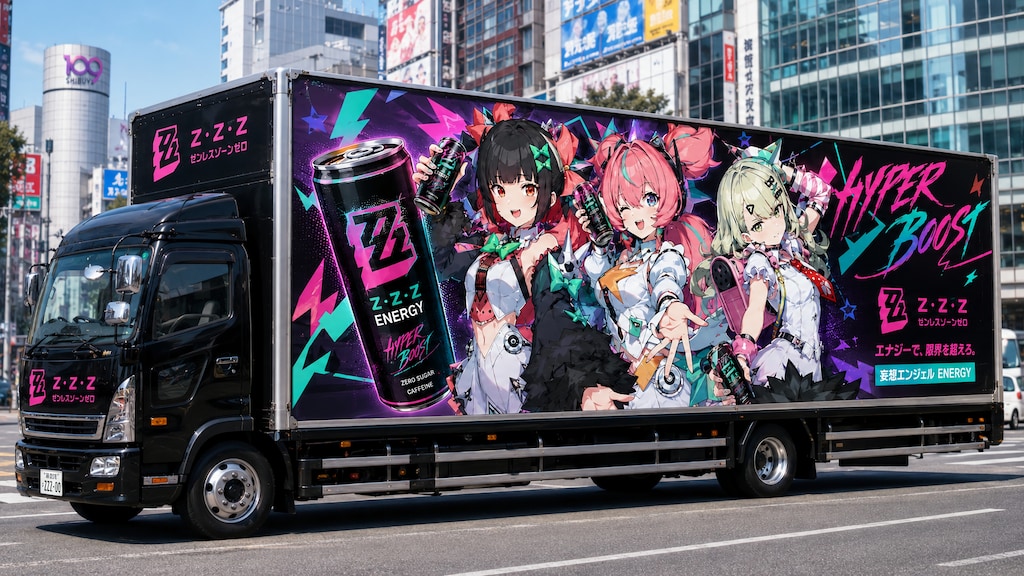妄想エンジェル コラボ宣伝トラック