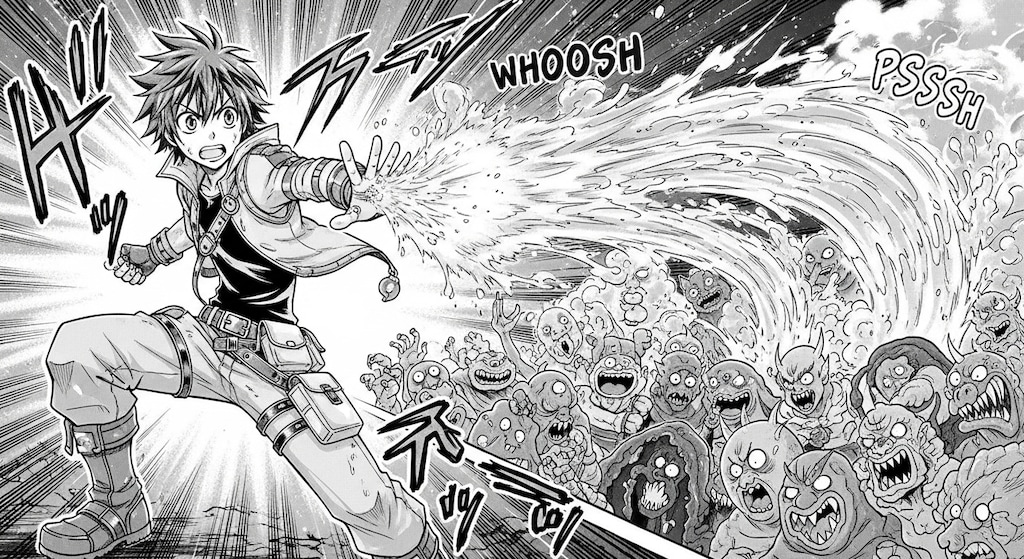 熱湯魔法　ホットウォーター