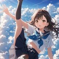 空飛ぶ少女 10枚目