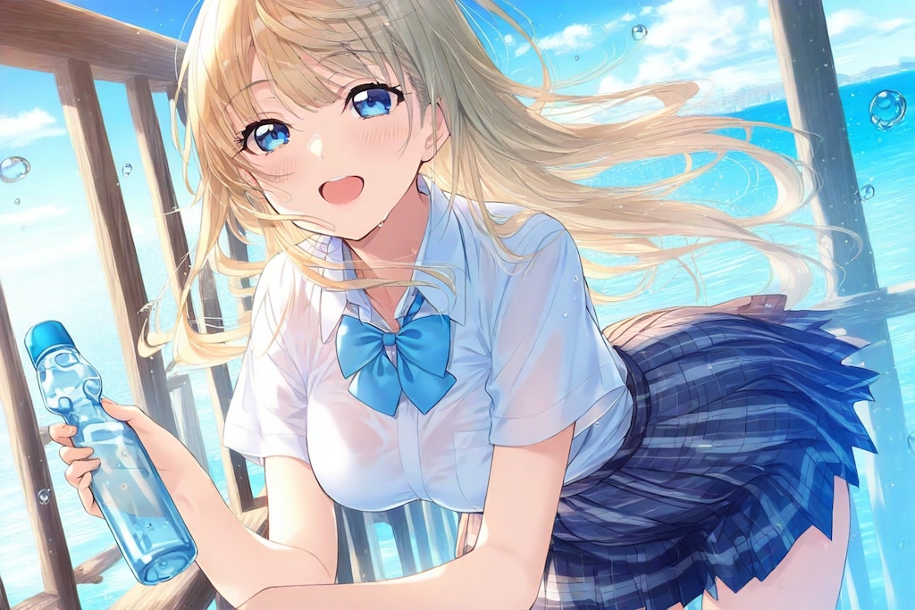 夏空とラムネと笑顔！✨