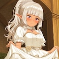 エルフちゃんのファンタジー衣装でたくしあげ 2枚目