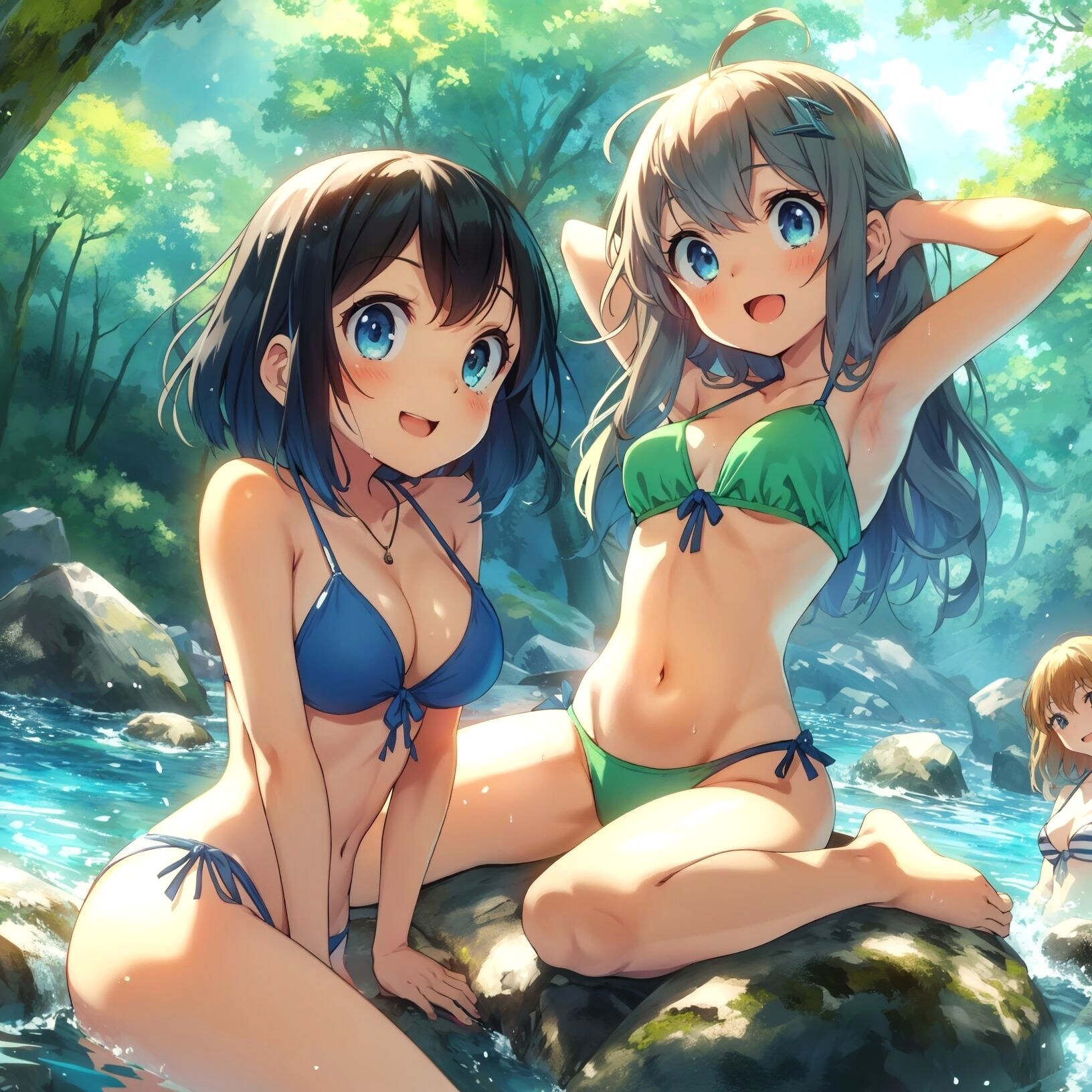 森の中で